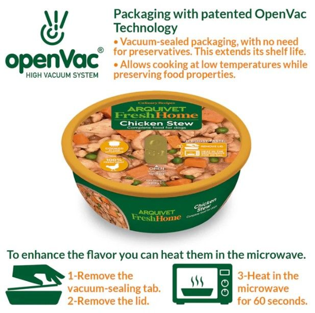 Ragoût de poulet / FreshHome - 9 bols x 280 Grs = 2.520 Kg - Arquivet / ARQ1400