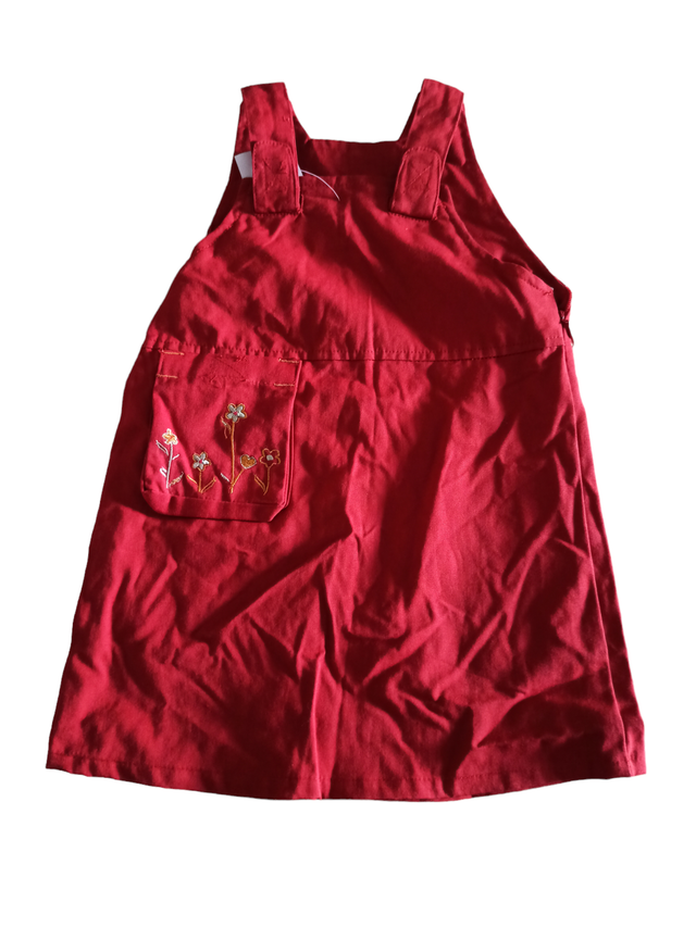 Ensemble robe + veste rouge 2 ans (F.D.P)