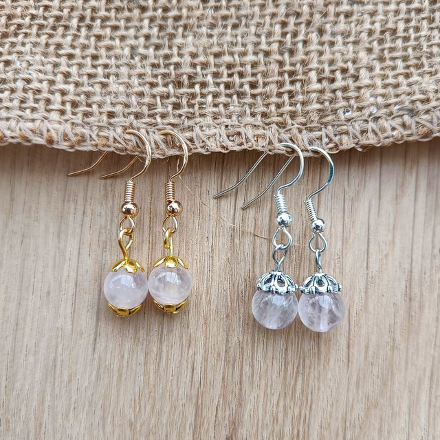 Boucles d&#039;oreilles mono-pierre (8mm) au choix