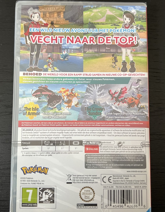 Nintendo Switch Pokemon Shield + Pokémon Shield Expansion Pass * NEW & SEALED *
