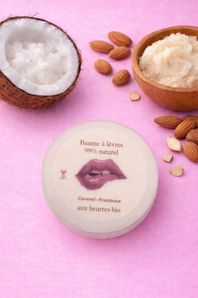 Baume à lèvres aux beurres et cire d'abeille 