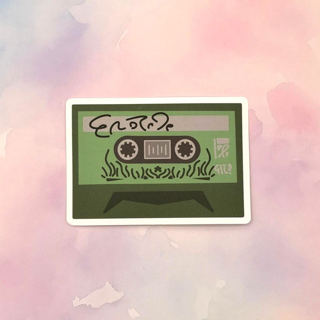 Green Cassette Tape