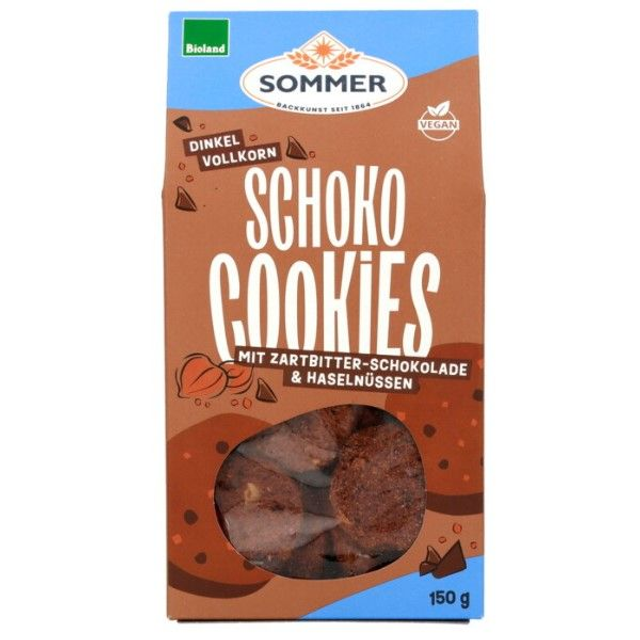 Sommer Dinkel Schoko Cookies 150g Packung