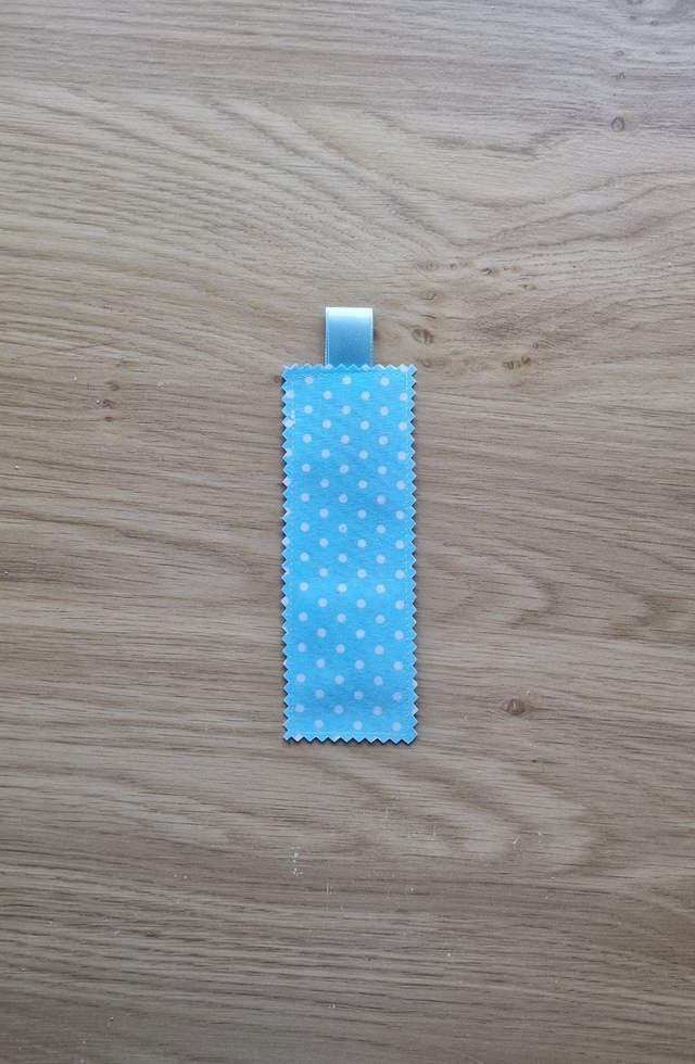 Handmade fabric bookmarks