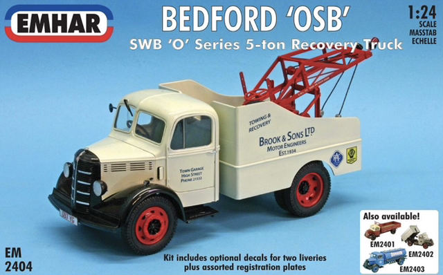EMHAR PKEM2404 1:24 Scale Bedford O Series SWB Recovery Truck
