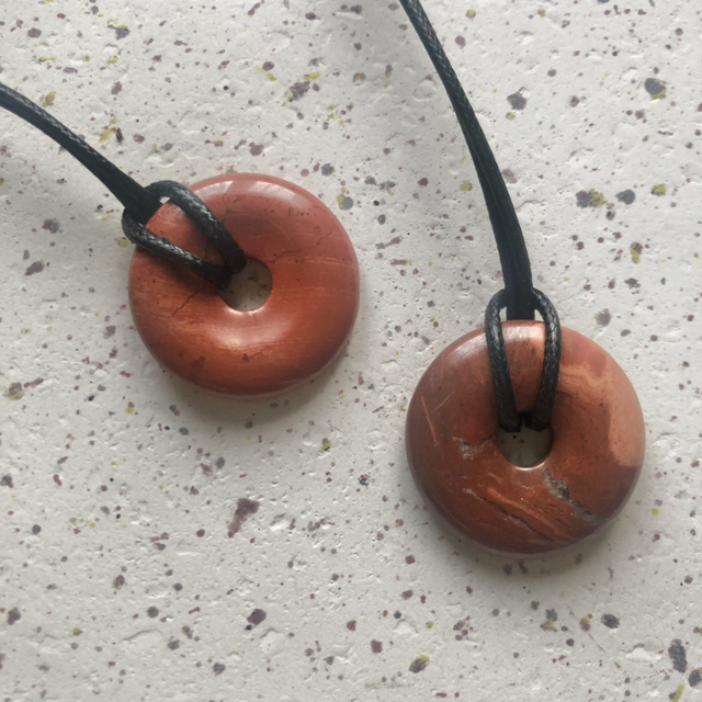 Pendentif Jaspe Rouge 
