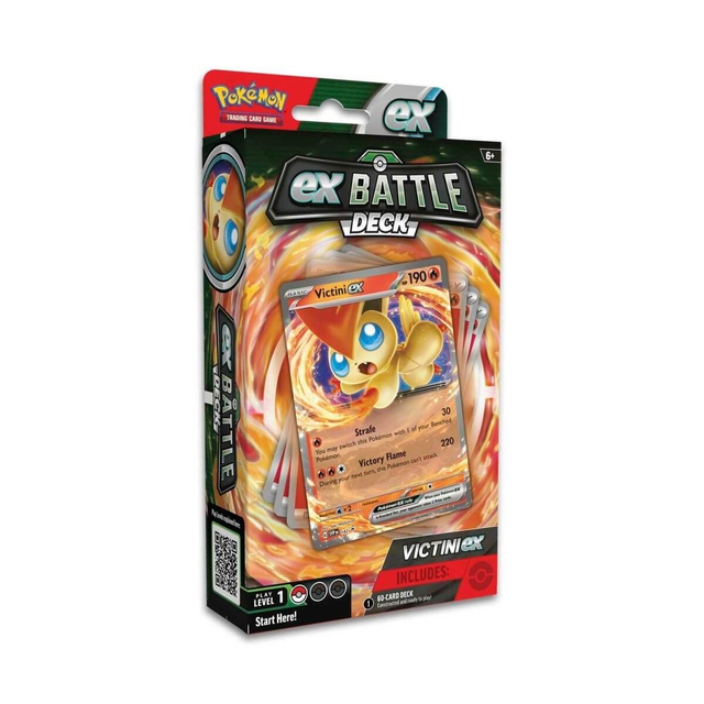 Mazo de cartas Combate Ex Victini (Español)