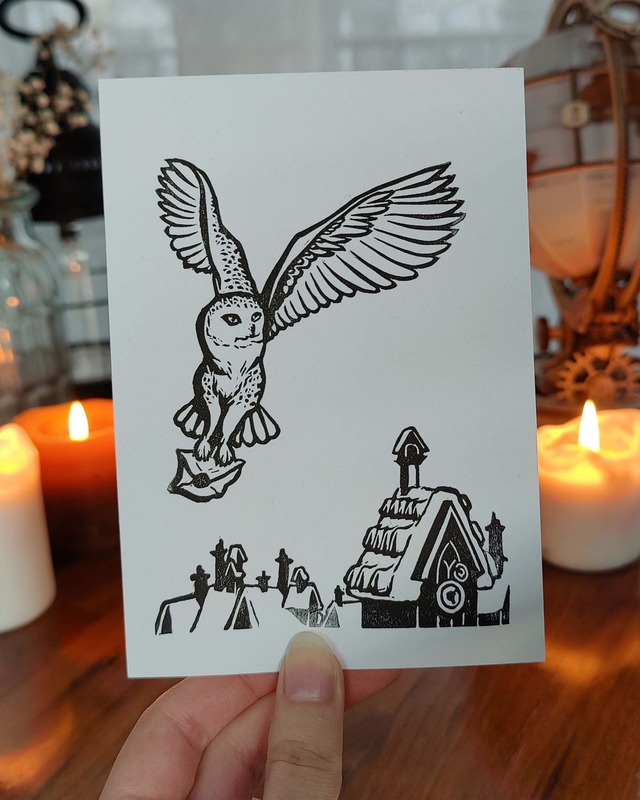 Harfang des neiges livreuse