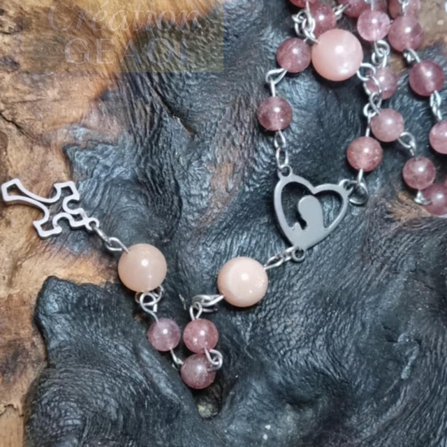 Quartz fraise et Pierre de Soleil