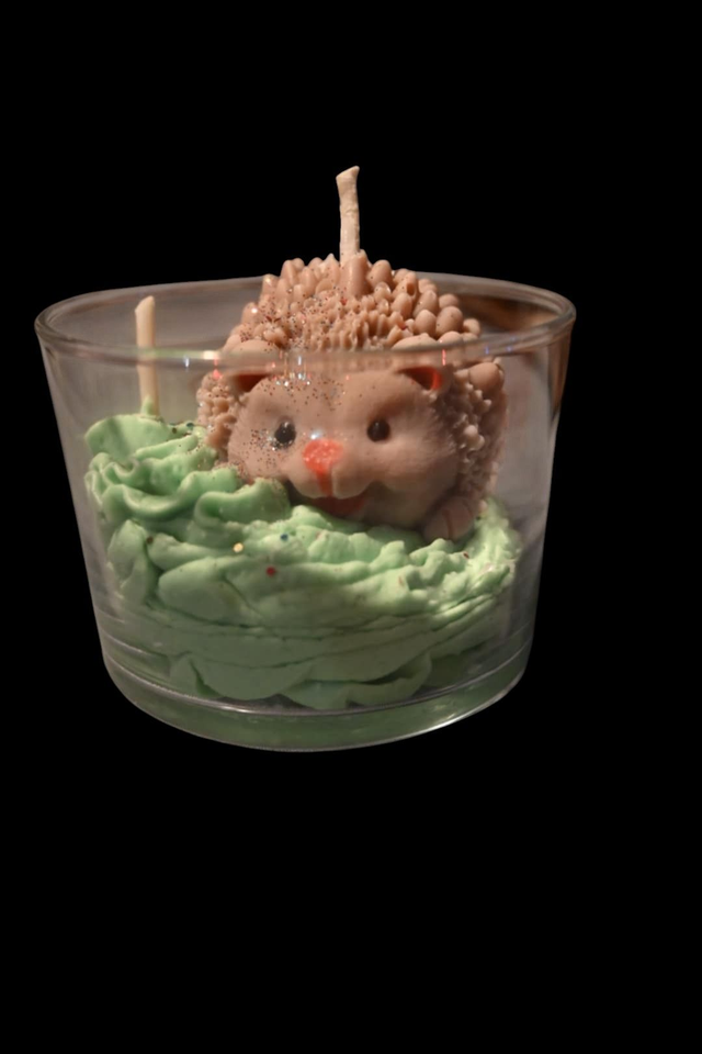 Bougie de Noël Hérisson