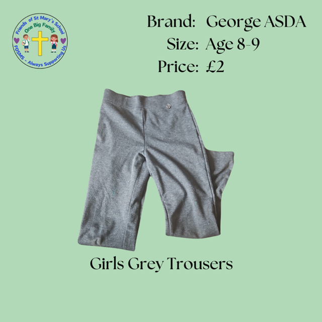 Girls Trousers - George - Age 8-9