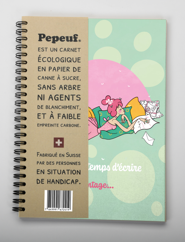 Carnet A5 illustré de la marque Pepeuf