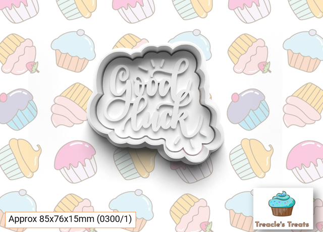Good luck Fondant/cookie stamp with cutter