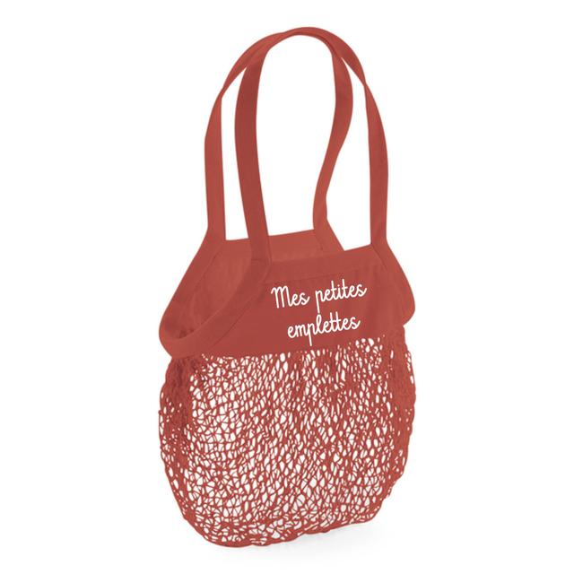 Sac filet à provisions &quot;Mes petites emplettes&quot;