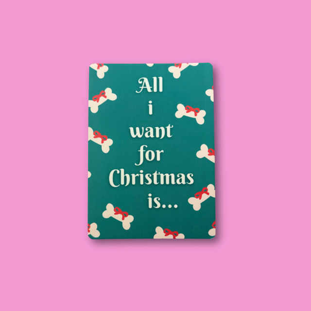 Kerstkaart All i want…