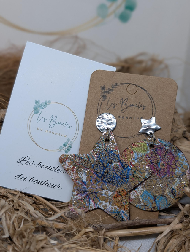 Boucles d'oreilles Asymétrique zk147