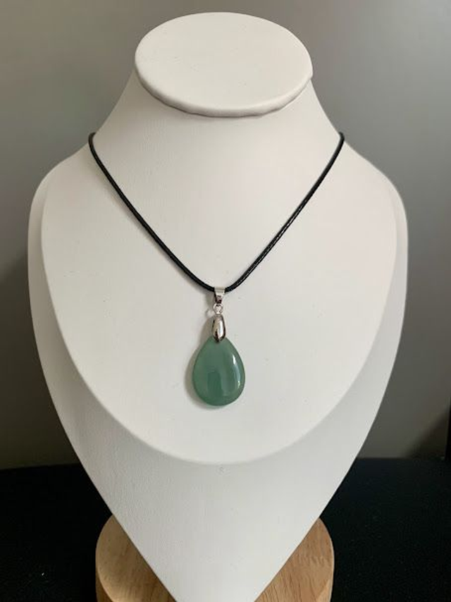 Pendentif Goutte Aventurine Verte