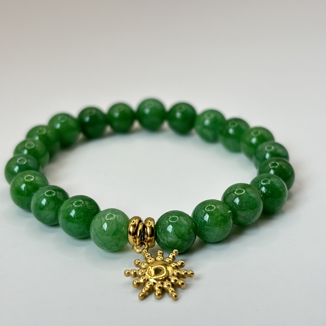 Bracelet Jade Green Soleil