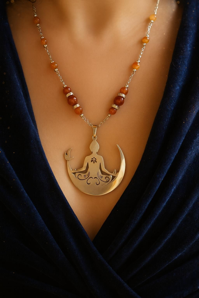 Collier Cornaline – Énergie &amp; Rayonnement