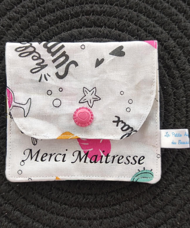 Porte monnaie été Maitresse 