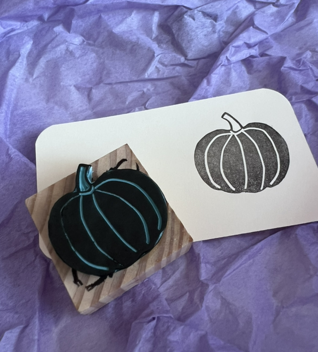 Tampon citrouille - stamp-tober 2024