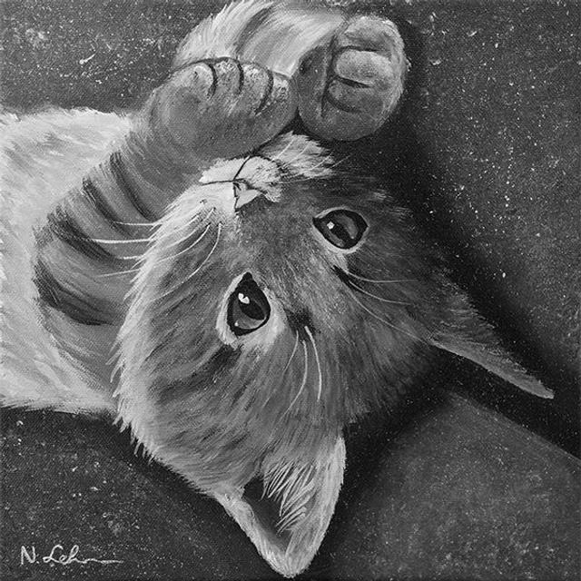 Verspieltes Kätzchen - Original