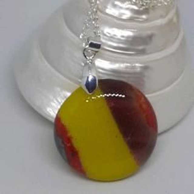 circular abstract pendant 