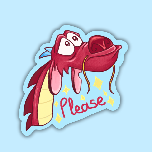 Sticker Mushu 