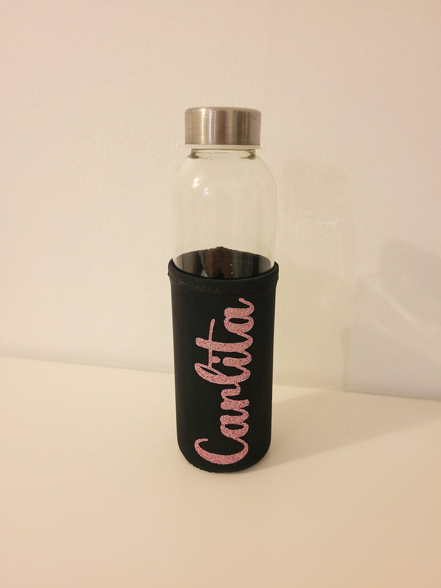 Bouteille eau &amp; sa housse personnalisée