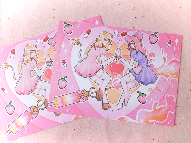 Print Infirmières lesbiennes