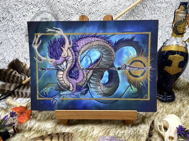 Ryû d&#039;Améthyste 21X30cm