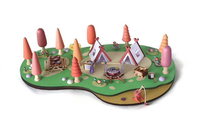 Le camping dans la forêt