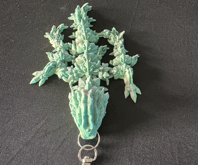 Jelly Fish Dragon Keyring 