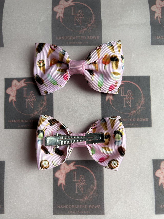 Ice Cream Ribbon Bows