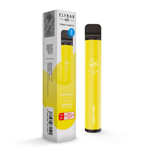 ElfBar 600 E-Zigarette 600 Züge 550mAh Lemon Tart