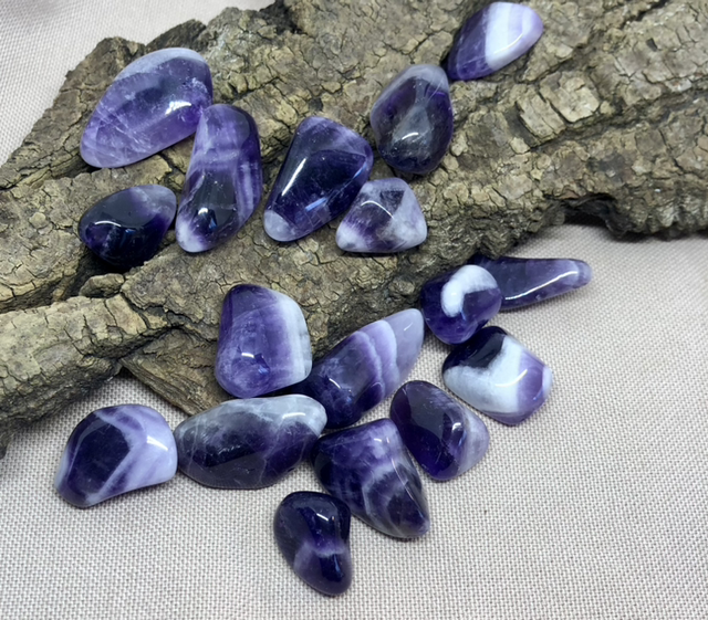 Pierre roulée Améthyste chevron A