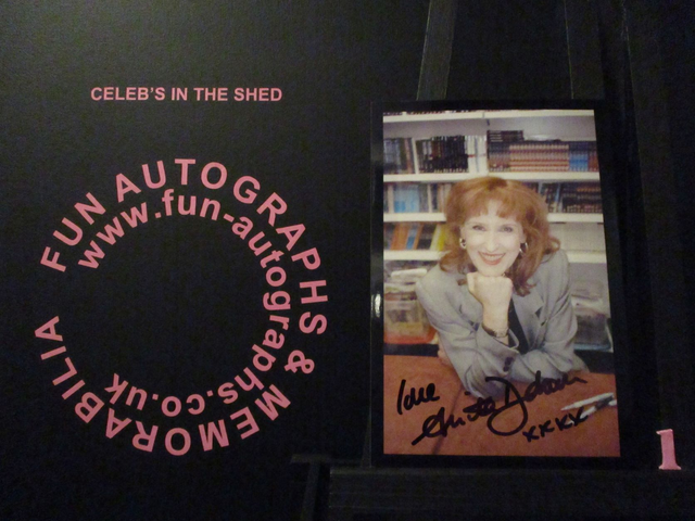 Anita Dobson Authentic Autographed 6x4 Our Facing Black Border Photograph (1)