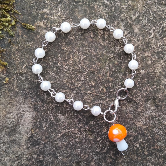 Orange Amanita Bracelet 