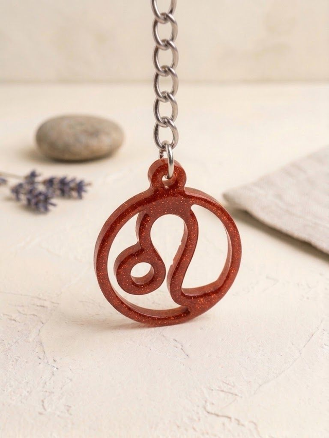 Porte clés Signe Astrologique Rouge