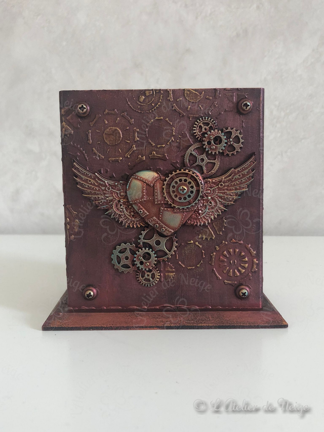 Pot Coeur Mécanique Rouge