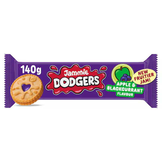 Jammie Dodgers Apple &amp; Blackcurrant 140g