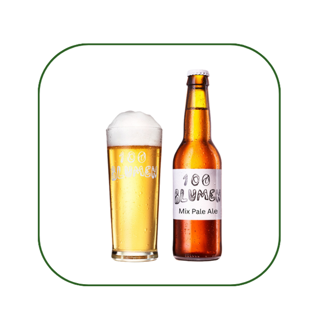 Mix Pale Ale – Vollbier mit Amarillo, Citra & Mosaic Hopfen, 100 Blumen