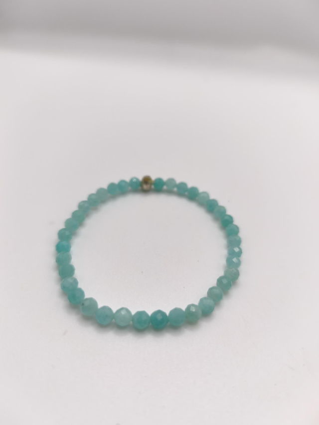 Bracelet fin amazonite 