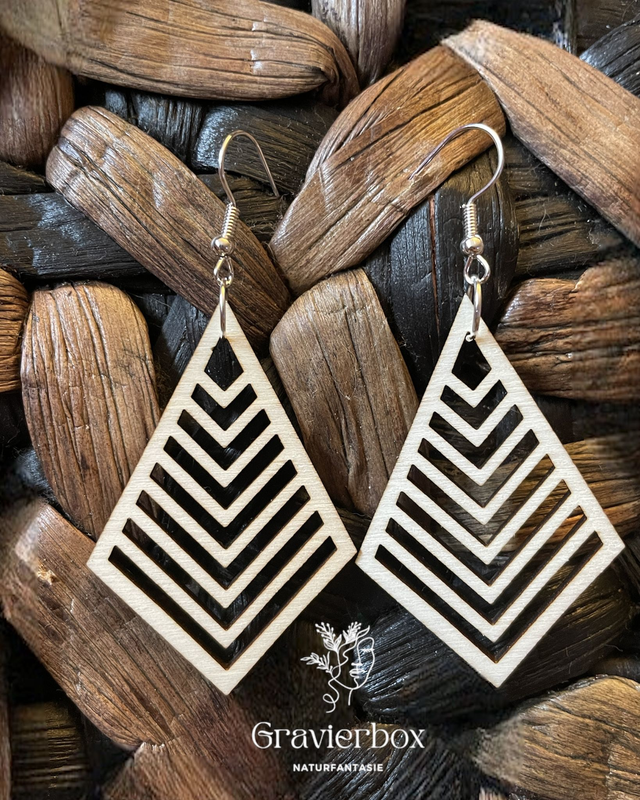 Holzohrringe Naturfantasie #14