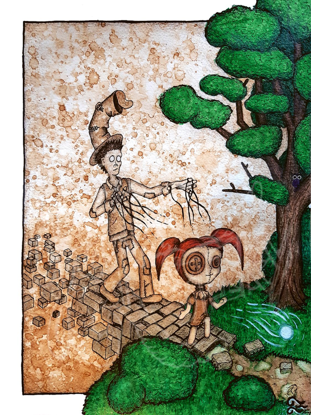 &quot;Quand la marionette te fait sortir du cadre !&quot; Print