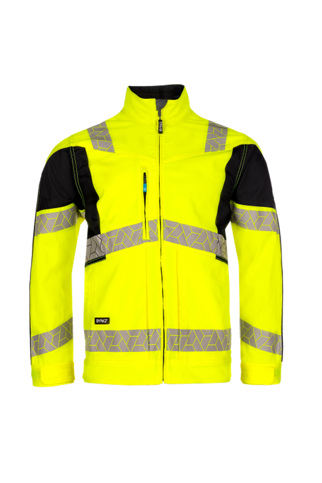 2A SYNQ Warnschutz-Bundjacke Watcher Leuchtgelb/Schwarz 749
