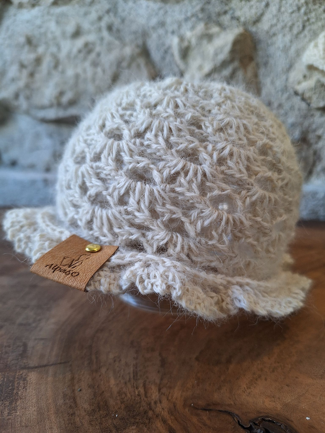 Chapeau bébé écru