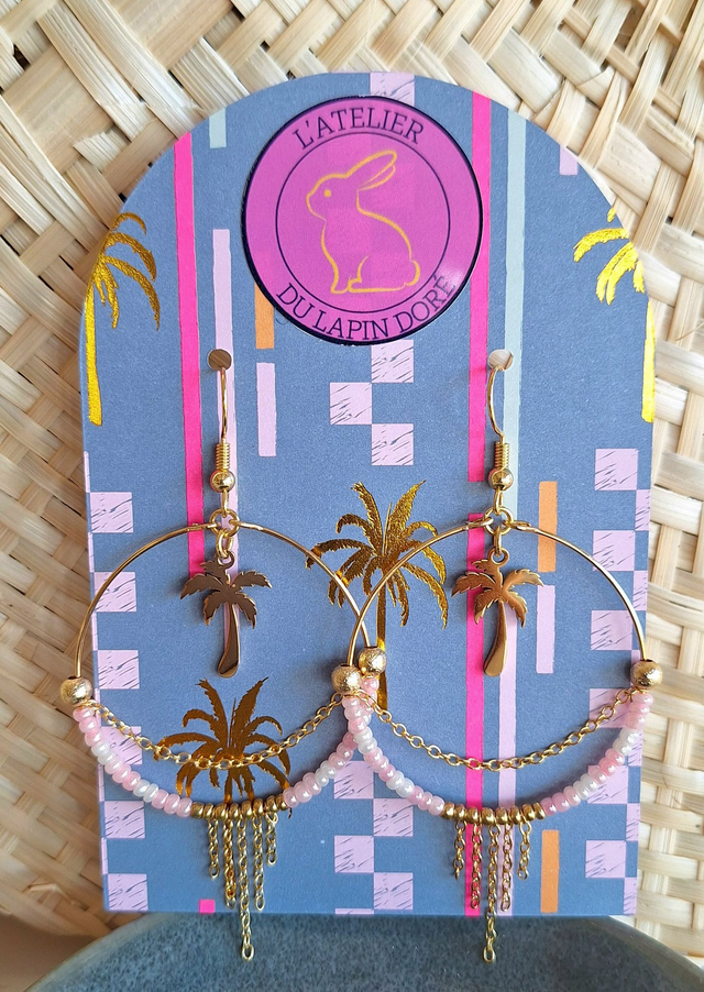 Boucles d'oreilles créoles Miami