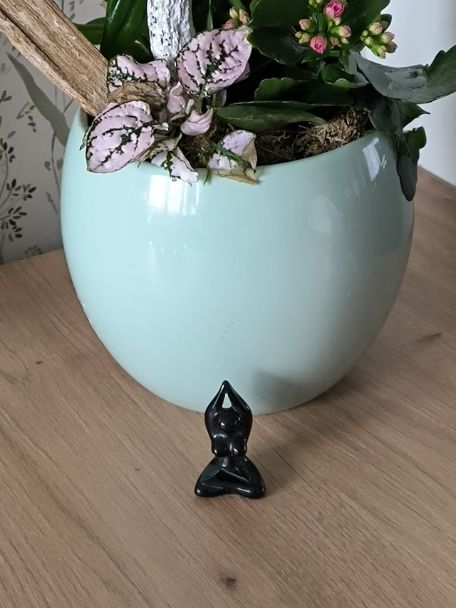 Déesse de la Méditation Obsidienne Noire