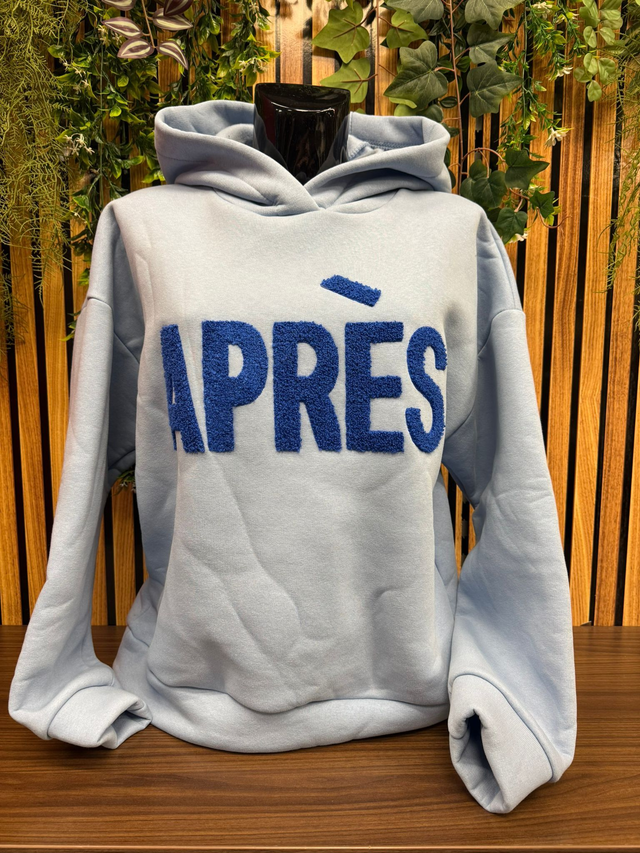 Hoodie Après - Licht blauw